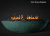 Slick Rock Concrete Oasis 60" Oval Fire Bowl - Seafoam