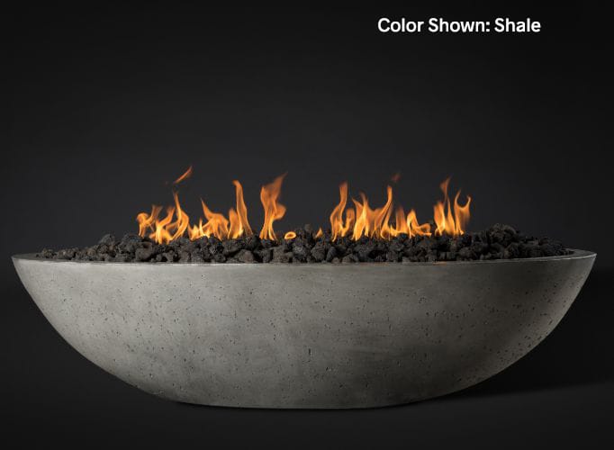 Slick Rock Concrete Oasis 60" Oval Fire Bowl - Shale