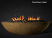 Slick Rock Concrete Oasis 60" Oval Fire Bowl - Umber