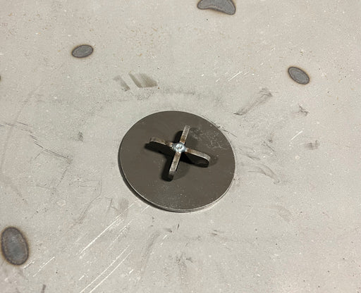 Ohio Flame 4" Round Blocking Plate with Extended Tee