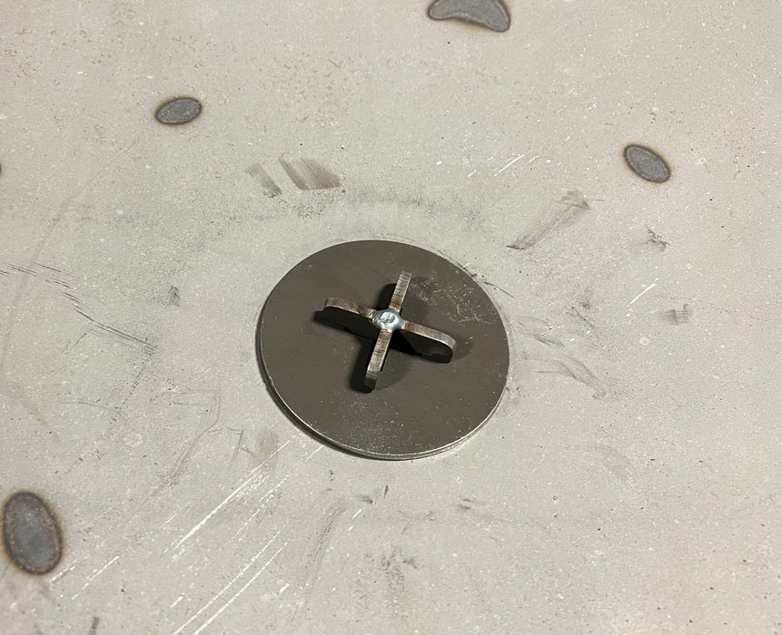 Ohio Flame 4" Round Blocking Plate with Extended Tee