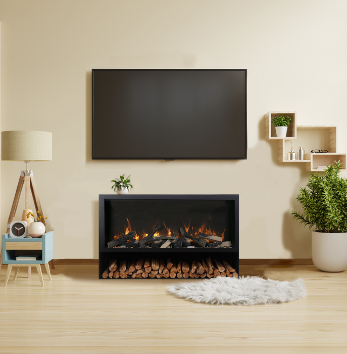 Amantii Pedestal Display for RusticStone Electric Fireplace