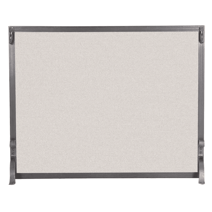 Pilgrim 44 Inch Single Panel Forged Iron Fireplace Screen