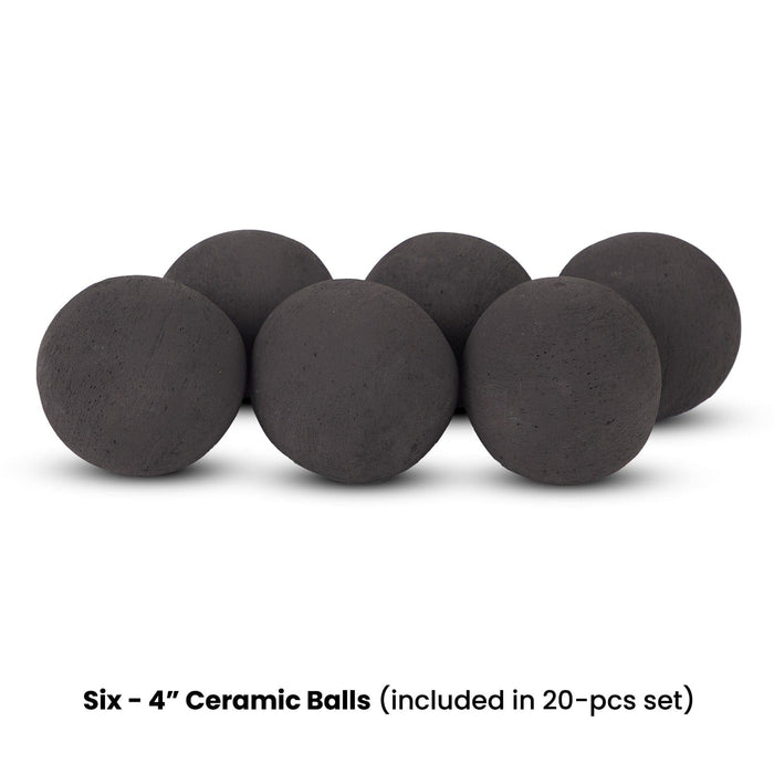 Real Flame 20-piece Outdoor Fire Pit Sphere Set