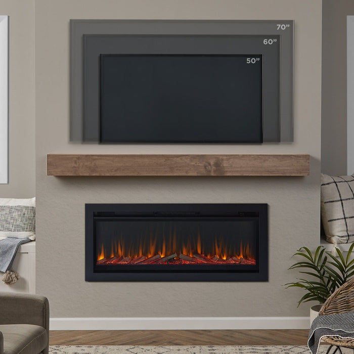 Real Flame 49" Wall Mounted / Recessed Electric Fireplace Insert