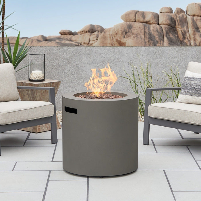 Real Flame Aegean 24" Round LP Fire Table