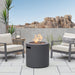 Real Flame Aegean 24" Round LP Fire Table