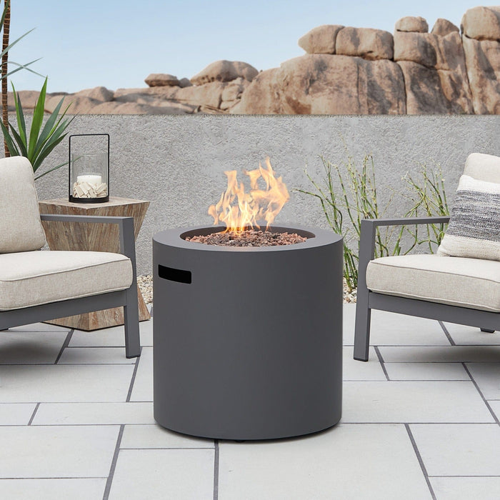 Real Flame Aegean 24" Round LP Fire Table