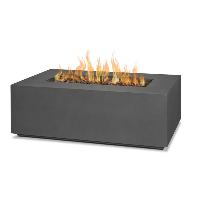 Real Flame Aegean Small Rectangle LP Fire Table w/ NG Conv