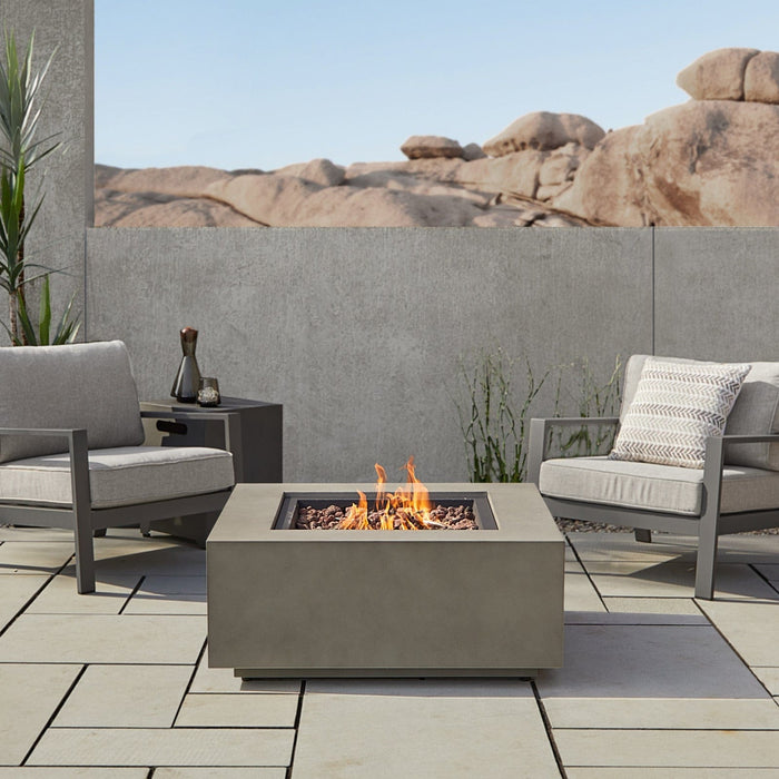 Real Flame Aegean Square LP Fire Table w/ NG Conv