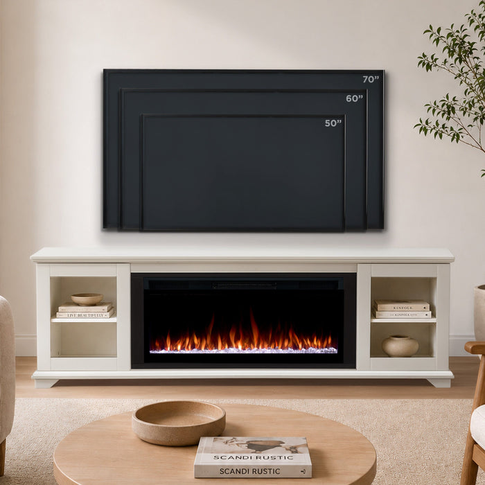Real Flame Benjamin Landscape Smart Electric Fireplace Tv Stand