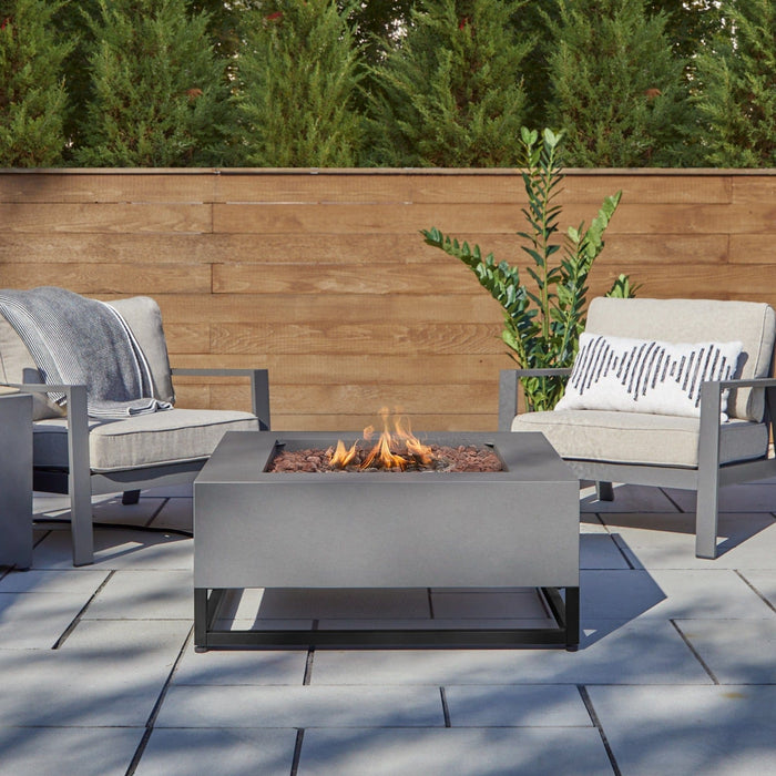 Real Flame Blake Square Gas Fire Table