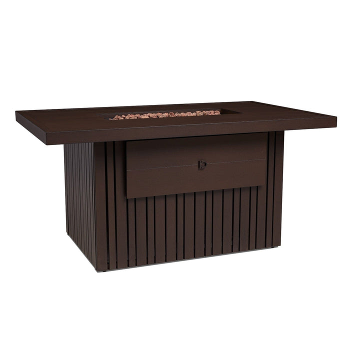 Real Flame Calvin 52" Rectangle Propane Fire Table