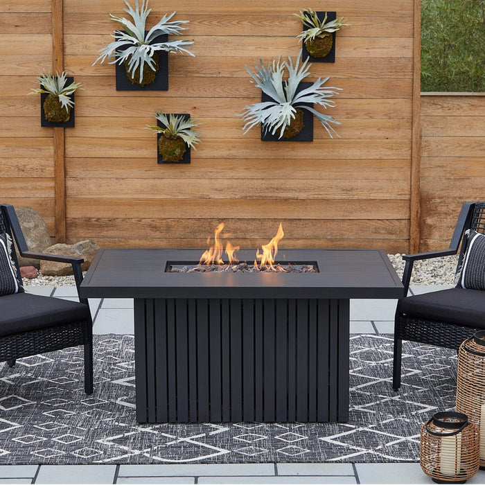 Real Flame Calvin 52" Rectangle Propane Fire Table