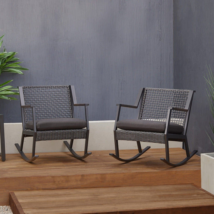 Real Flame Calvin Rocker Chair Set (2 Chairs)