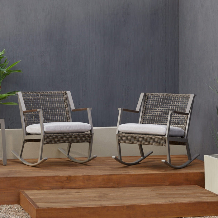 Real Flame Calvin Rocker Chair Set (2 Chairs)