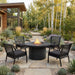 Real Flame Calvin Round Fire Table