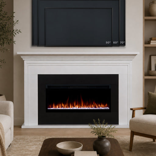 Real Flame Cleo Landscape Smart Electric Fireplace