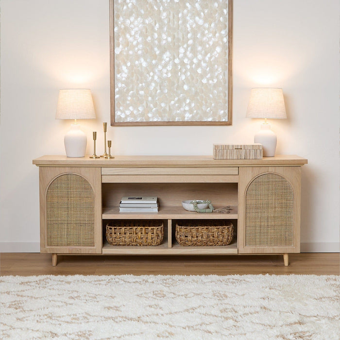 Real Flame Dahlia Landscape Shelf TV Stand