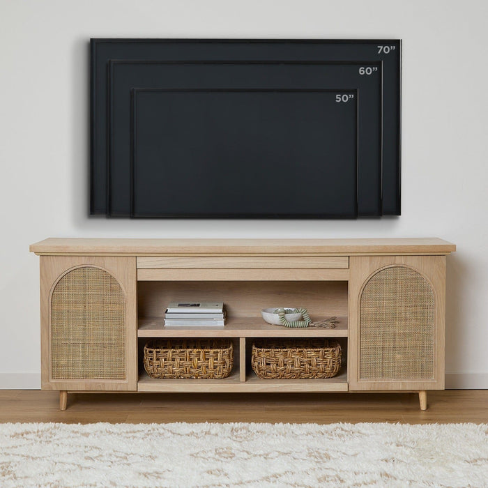 Real Flame Dahlia Landscape Shelf TV Stand