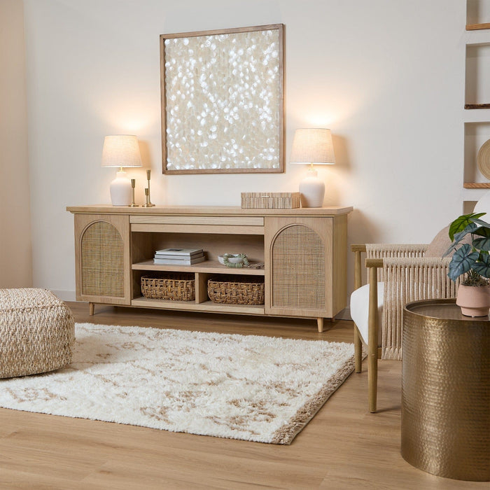 Real Flame Dahlia Landscape Shelf TV Stand