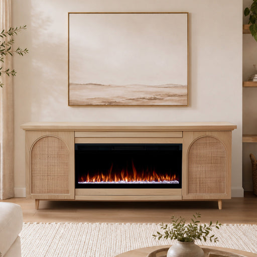 Real Flame Dahlia Landscape Smart Electric Fireplace Tv Stand