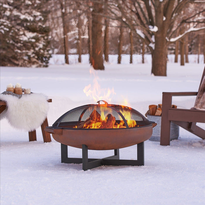 Real Flame La Porte Wood Burning Fire Pit