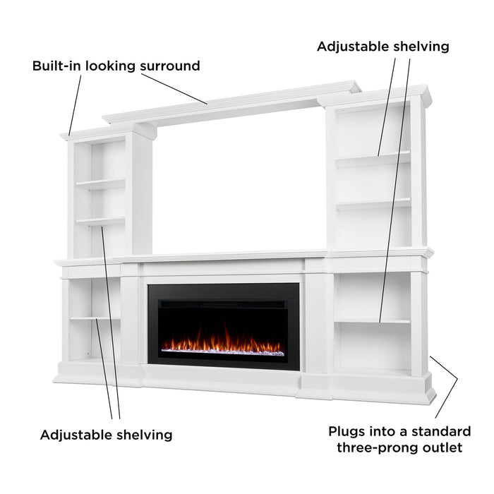 Real Flame Monte Vista Smart Landscape Electric Fireplace Tv Stand