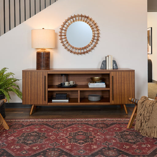 Real Flame Morris Landscape Shelf TV Stand