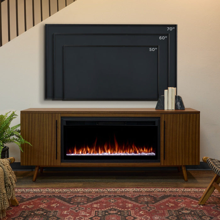 Real Flame Morris Landscape Smart Electric Fireplace Tv Stand