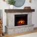 Real Flame Odette Electric Fireplace Mantel