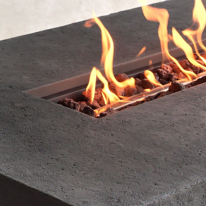 Real Flame Ventura Rect LP Fire Table w/ NG Conv