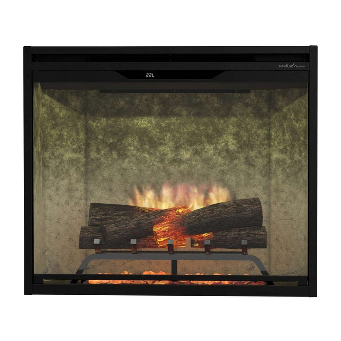Dimplex Revillusion firebox with weathered concrete liner