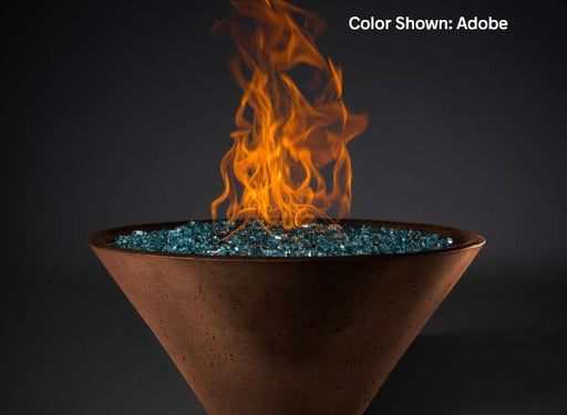 Slick Rock Concrete RidgeLine Fire Bowl Conical 22" D x 10" H