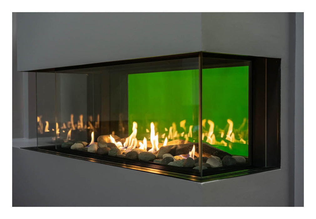 Sierra Flame Lyon – 4 Sided See Through Gas Fireplace