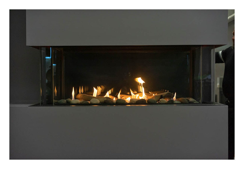 Sierra Flame Lyon – 4 Sided See Through Gas Fireplace