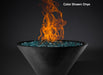 Slick Rock Concrete RidgeLine Fire Bowl Conical 22" D x 10" H — Bowl Only