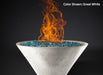 Slick Rock Concrete RidgeLine Fire Bowl Conical 22" D x 10" H — Bowl Only