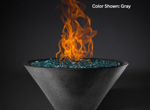 Slick Rock Concrete RidgeLine Fire Bowl Conical 34" D x 14.5" H