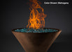 Slick Rock Concrete RidgeLine Fire Bowl Conical 34" D x 14.5" H — Bowl Only