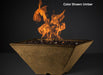 Slick Rock Concrete RidgeLine Fire Bowl Square 22" D x 10" H