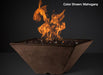 Slick Rock Concrete RidgeLine Fire Bowl Square 29" D x 13" H — Bowl Only