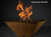 Slick Rock Concrete RidgeLine Fire Bowl Square 34" D x 14.5" H — Bowl Only