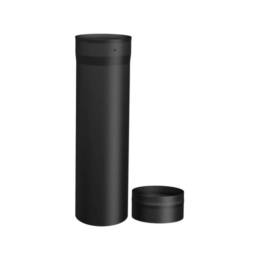 Slip Connector Single Wall Black Pipe - 7"Ø (4"-18")