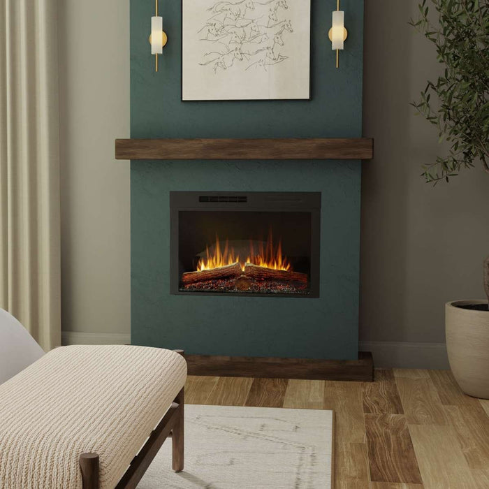 Dimplex Vital Spark installed in a traditional fireplace opening