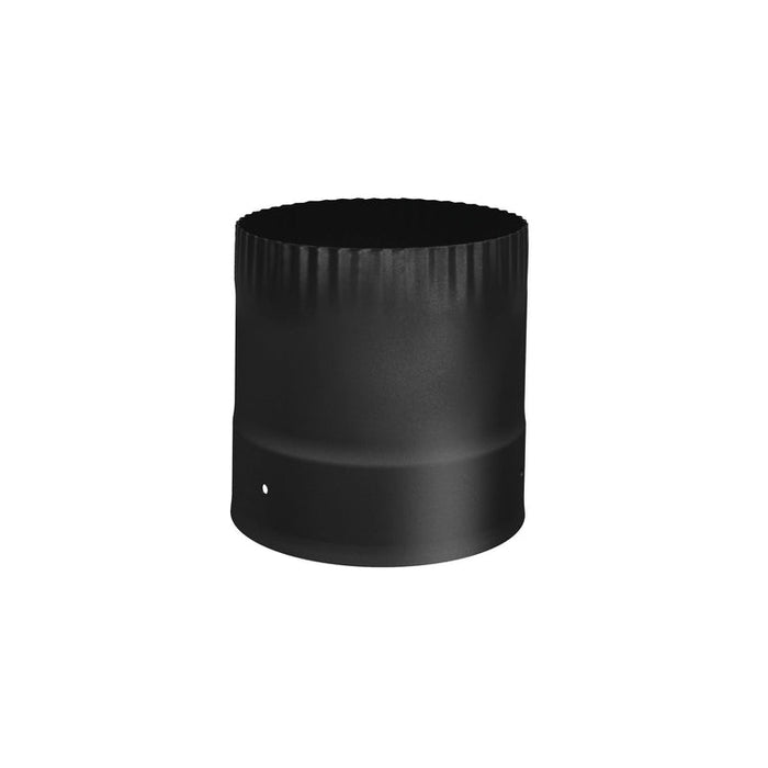 Stove Connector Single Wall Black Pipe - 6"Ø