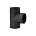 Tee With Cap Single Wall Black Pipe - 6"Ø