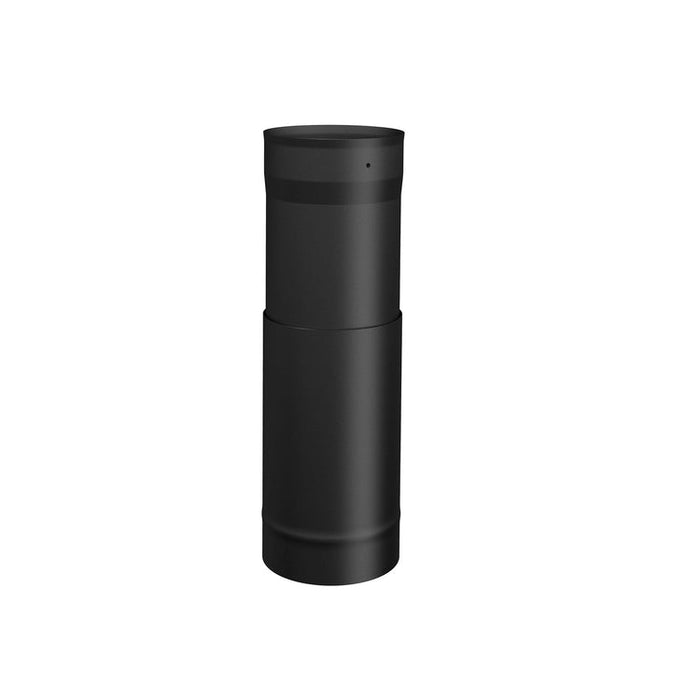 Telescopic Single Wall Black Pipe - 6"Ø (38"-70"L)