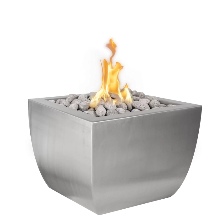 The Outdoor Plus Avalon Metal 30" 24" Tall Gas Fire Pit