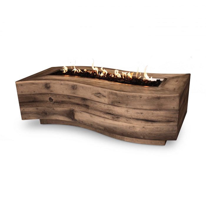 The Outdoor Plus Big Sur Wood Grain Fire Pit - Oak
